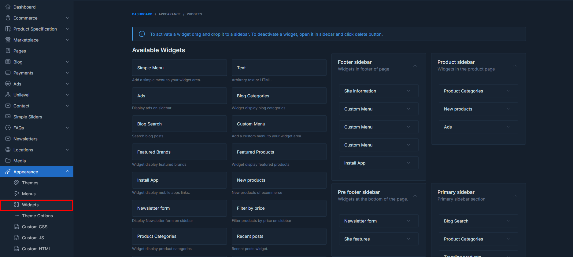 binary mlm menu