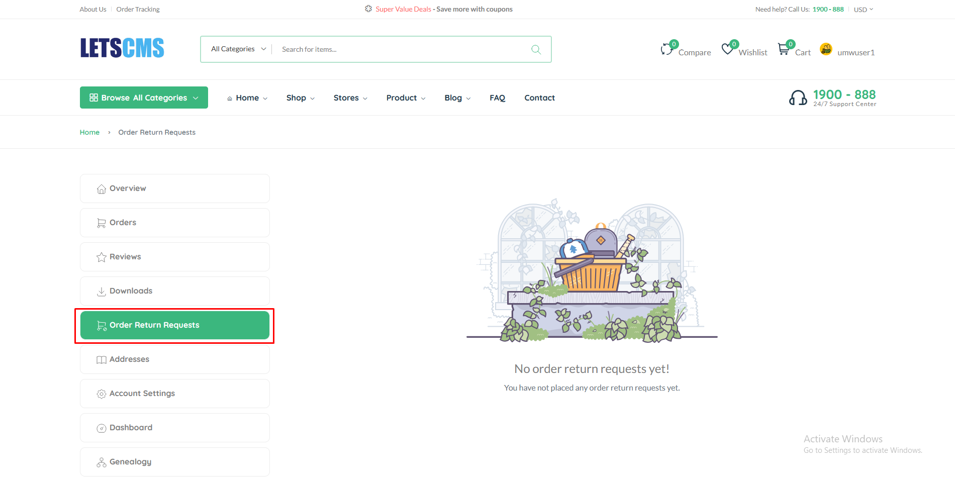 Unilevel mlm return order